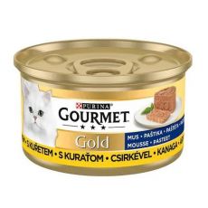 Konzerva Gourmet GOLD - paštika s kuřecím masem, 85 g