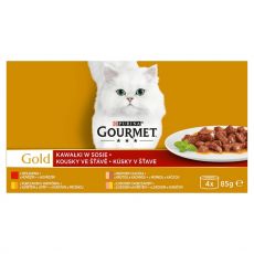 Konzerva Gourmet GOLD – kousky ve šťávě, 4 x 85 g