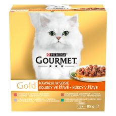 Konzerva GOURMET GOLD – mix kousky ve šťávě, 8 x 85 g