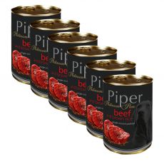 Konzerva Piper Platinum Pure hovězí a hnědá rýže 6 x 400 g