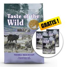 TASTE OF THE WILD Sierra Mountain Canine 12,2 kg + 3 konzervy ZDARMA